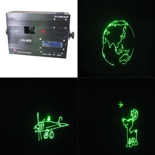 单绿带SD卡动画激光灯 